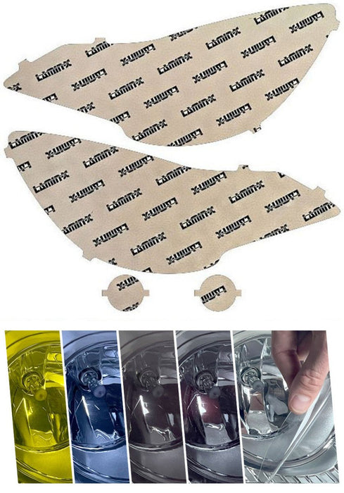 Lamin - X Headlight and Fog Light Overlays 2010 - 2012 Outback - S023BY - Subimods.com