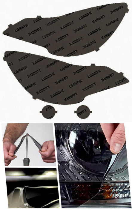 Lamin - X Headlight and Fog Light Overlays 2010 - 2012 Outback - S023GSY - Subimods.com