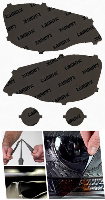 Lamin - X Headlight and Fog Light Overlays 2017 - 2018 Forester - S032GSY - Subimods.com