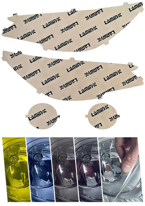 Lamin - X Headlight and Fog Light Overlays 2018 - 2019 Outback - S036BY - Subimods.com