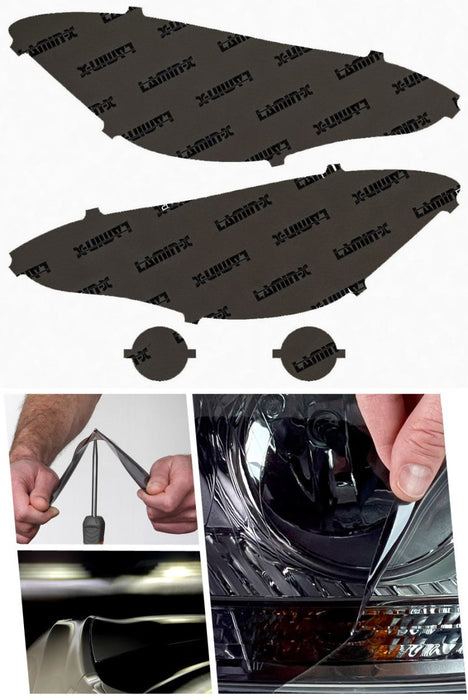 Lamin - X Headlight and Fog Light Overlays 2018 - 2023 Crosstrek - S035GSY - Subimods.com