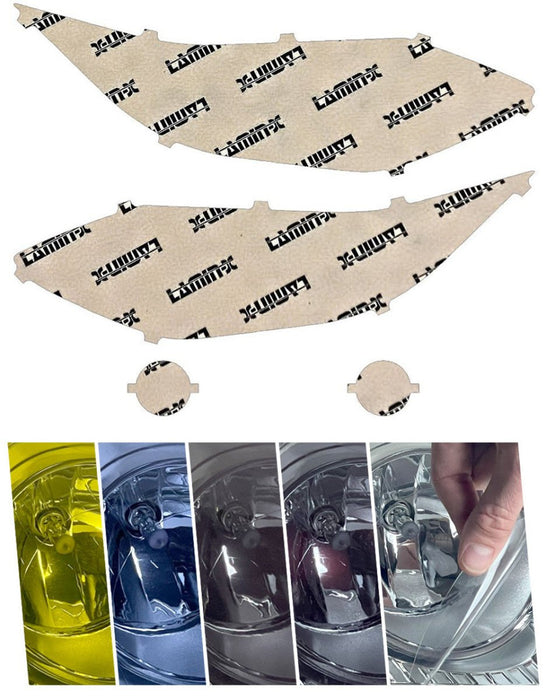 Lamin - X Headlight and Fog Light Overlays 2023 - 2025 Solterra - S052BY - Subimods.com