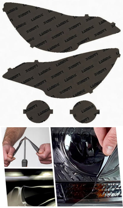 Lamin - X Headlight Overlays 2013 - 2014 Outback - S523G - Subimods.com