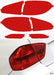 Lamin - X Tail Light Overlays 2008 - 2014 Tribeca - S218R - Subimods.com