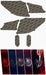 Lamin - X Tail Light Overlays 2010 - 2014 Outback - S223R - Subimods.com
