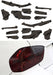Lamin - X Tail Light Overlays 2024 - 2025 Crosstrek - S250G - Subimods.com