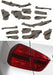 Lamin - X Tail Light Overlays 2024 - 2025 Crosstrek - S250T - Subimods.com