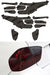 Lamin - X Tail Light Overlays 2024 - 2025 Impreza - S254G - Subimods.com