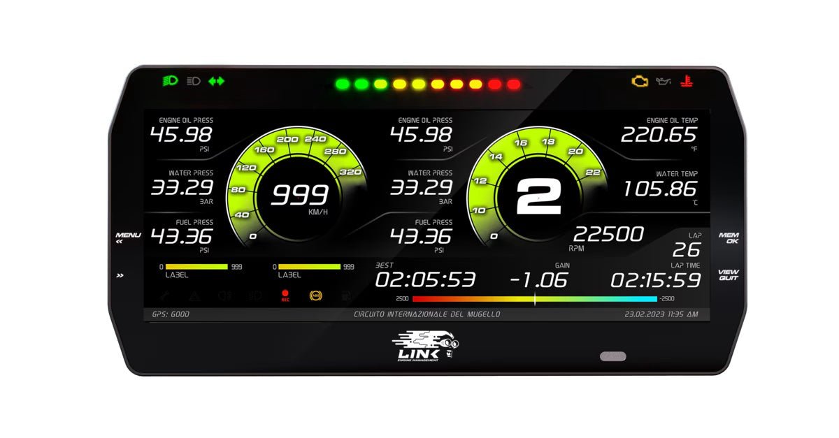 Link ECU MXT Strada Street Edition Dash 10 Inch - 100 - 0176 - Subimods.com