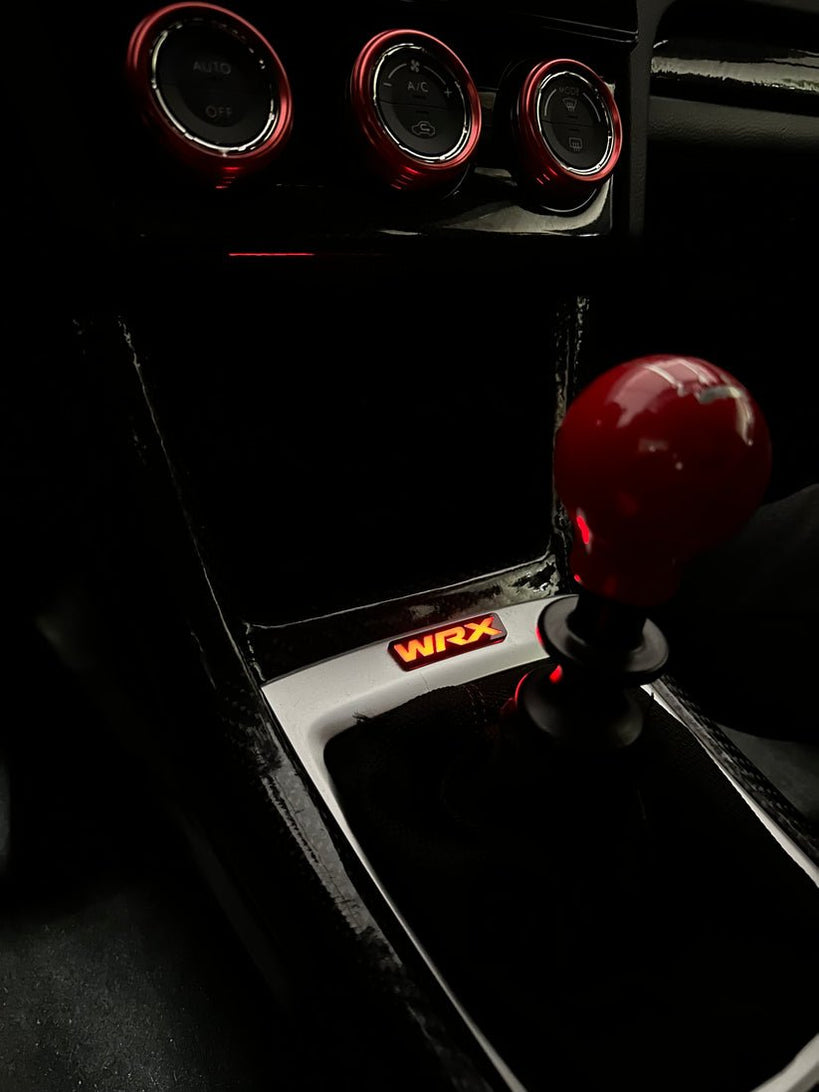 Lit Logos RGBW LED Shifter Trim Emblem 2015-2021 WRX - Subimods.com