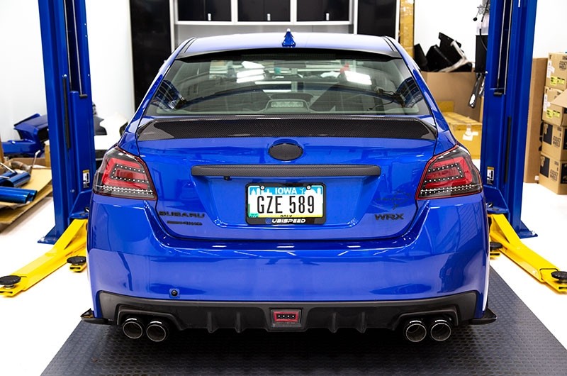 OLM Single Point Duckbill Trunk Spoiler Carbon Fiber 2015-2021 WRX / STI