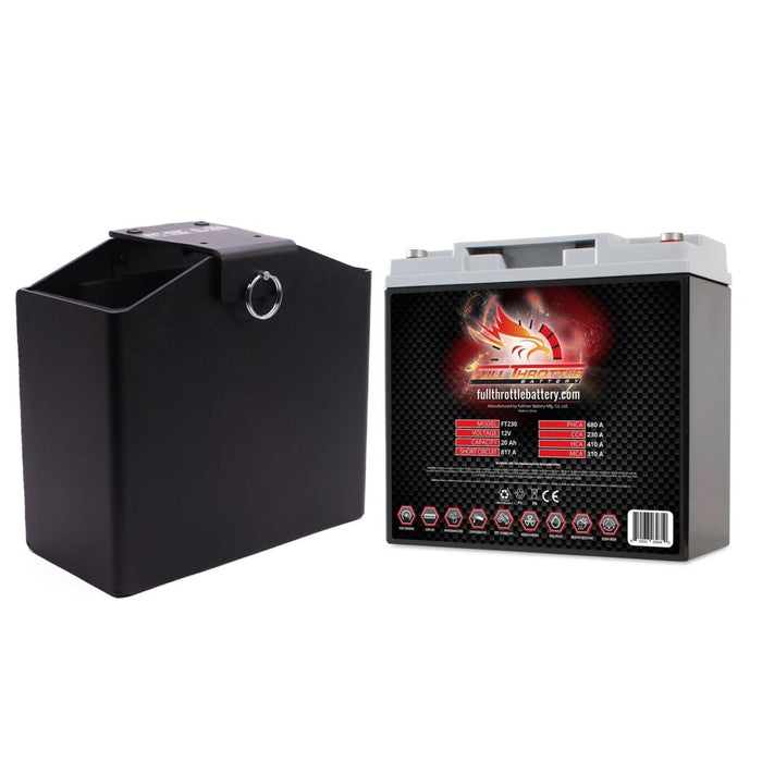 MeLe Design Firm 600 Series Lightweight Battery Mount Kit Black w/ Full Throttle FT230 Battery and Terminals 2002 - 2007 WRX / 2004 - 2007 STI / 1993 - 2007 Impreza - MELE - KIT - 009 - Subimods.com