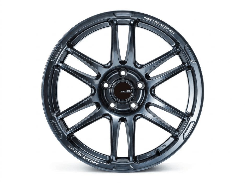 MID Racing R26 Deep Titan Silver 18x8.5 5x114.3 +45mm Offset 2015-2025 WRX / 2011-2021 STI - X195885573450T00 - Subimods.com