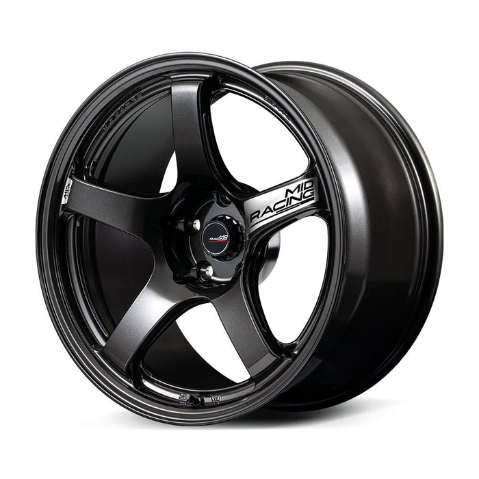MID Racing R50 EVO Black Metallic 18x9.5 5x114.3 +38mm Offset 2015-2026 WRX / 2011-2021 STI - EMDR89557338BLMN - Subimods.com