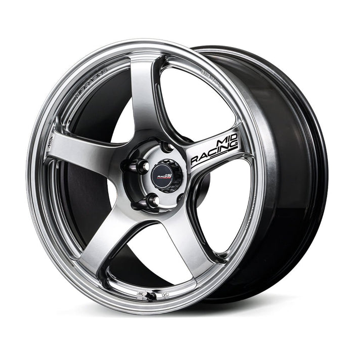 MID Racing R50 EVO Hyper Silver 18x9.5 5x114.3 +38mm Offset 2015-2026 WRX / 2011-2021 STI - EMDR89557338HSIN - Subimods.com