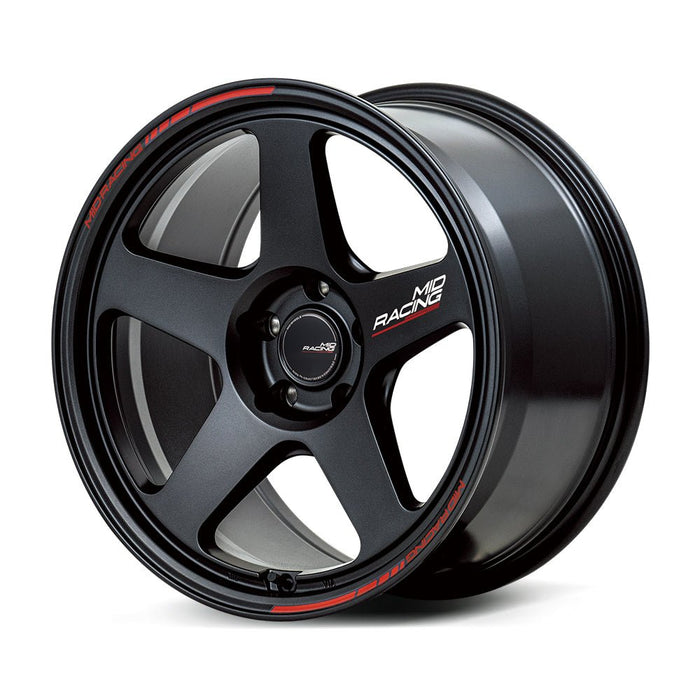 MID Racing TR50 Tarmac Black 18x8 5x114.3 +45mm Offset 2015-2025 WRX / 2011-2021 STI - F703880573450300 - Subimods.com