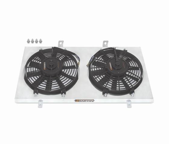 Mishimoto Aluminum Fan Shroud Kit 92 - 00 Honda Civic / 93 - 97 Del Sol - MMFS-CIV-92 - Subimods.com