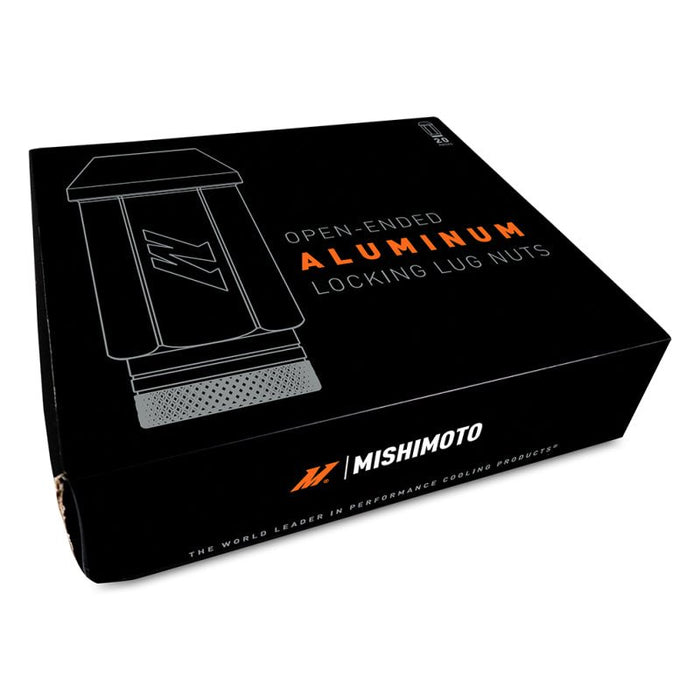 Mishimoto Aluminum Locking Lug Nuts M12x1.25 20pc Set - Black - MMLG-125-20LBK - Subimods.com