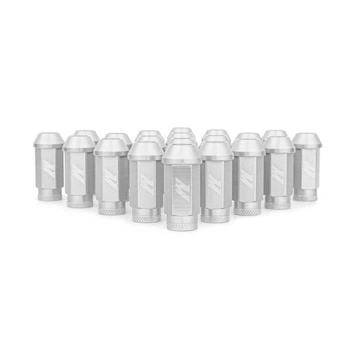Mishimoto Aluminum Locking Lug Nuts M12x1.5 20pc Set - Silver - MMLG-15-20LSL - Subimods.com