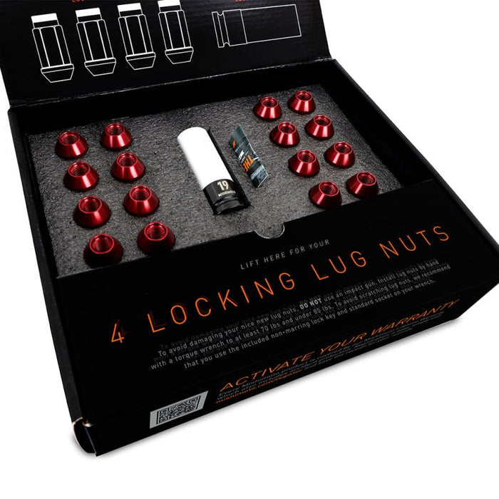 Mishimoto Aluminum Locking Lug Nuts M12x1.5 20pc Set - Silver - MMLG-15-20LSL - Subimods.com