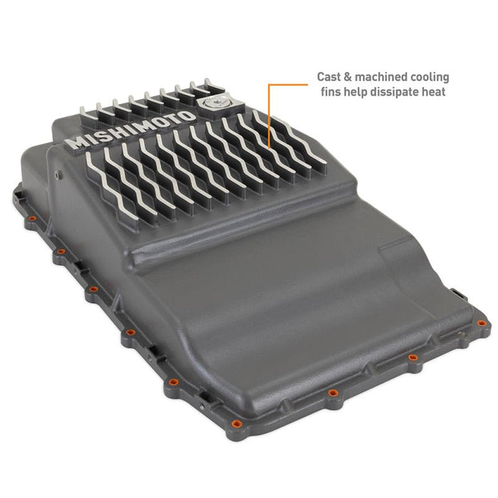 Mishimoto Aluminum Transmission Pan Most Ford 10R60 / 10R80 Models - Gunmetal Gray - MMTP-RGR-19 - Subimods.com