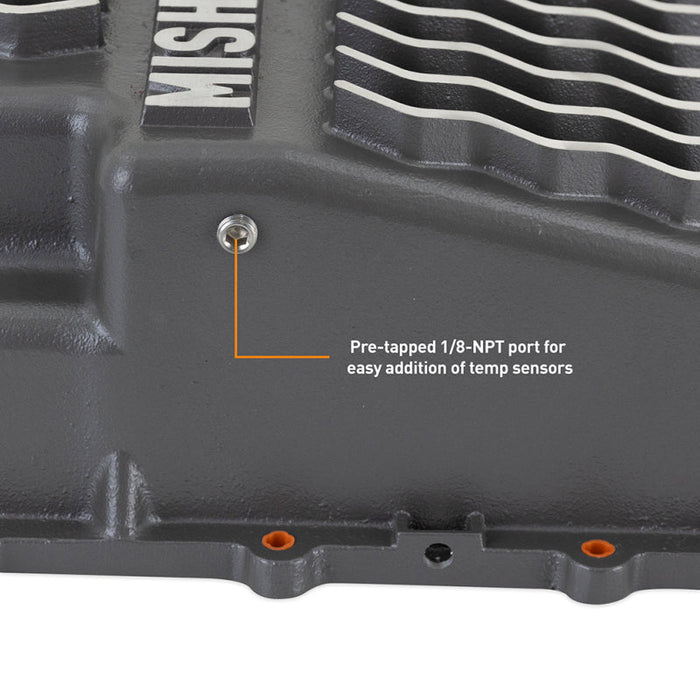 Mishimoto Aluminum Transmission Pan Most Ford 10R60 / 10R80 Models - Gunmetal Gray - MMTP-RGR-19 - Subimods.com