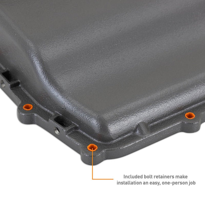 Mishimoto Aluminum Transmission Pan Most Ford 10R60 / 10R80 Models - Gunmetal Gray - MMTP-RGR-19 - Subimods.com