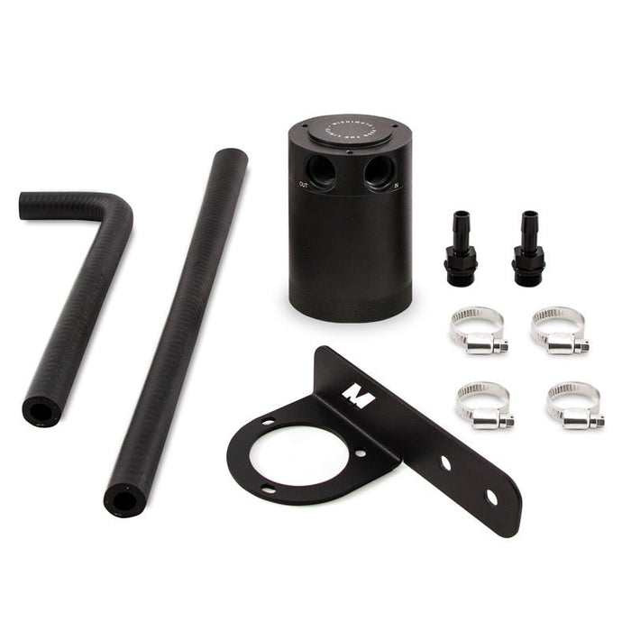 Mishimoto Baffled Oil Catch Can Kit PCV Side 16 - 21 Honda Civic 1.5L Turbo - Black - MMBCC-CIV-16PBE - Subimods.com