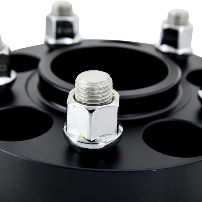Mishimoto Black Wheel Spacer Pair 25mm / 5x100 - MMWS-008-250BK - Subimods.com