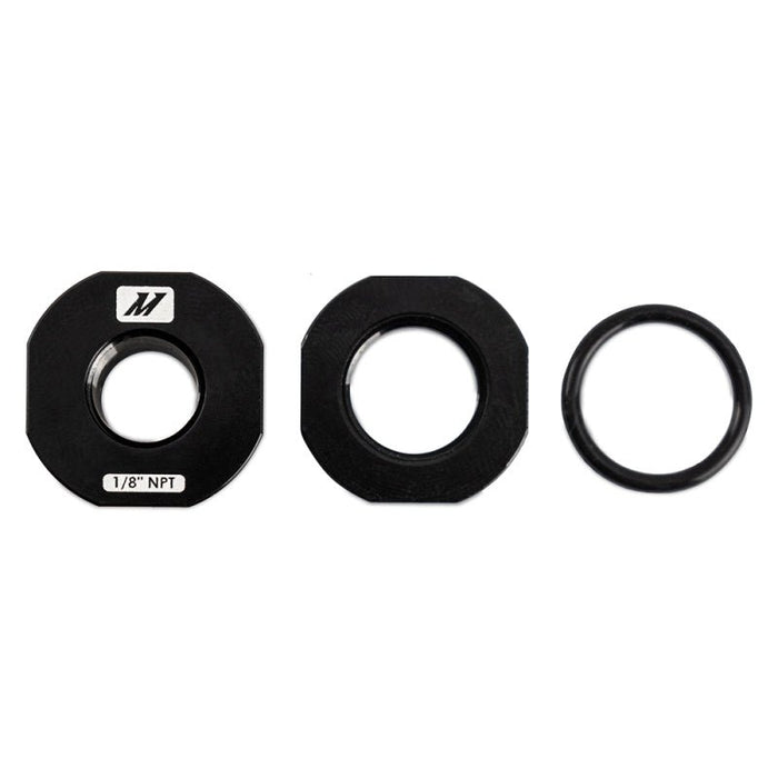 Mishimoto CNC - Machined Nozzle Mount Adapter - Black - MMFT-NZL-18BK - Subimods.com