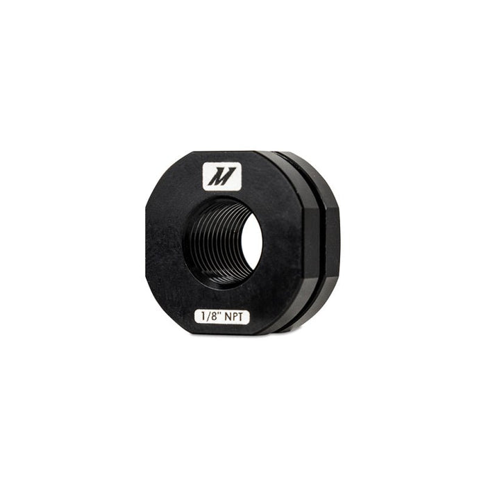 Mishimoto CNC - Machined Nozzle Mount Adapter - Black - MMFT-NZL-18BK - Subimods.com