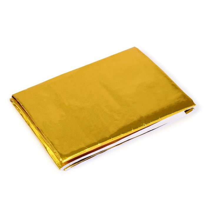 Mishimoto Gold Reflective Heat Barrier with Adhesive Backing 12x24in - MMHP - GRB - 1224 - Subimods.com