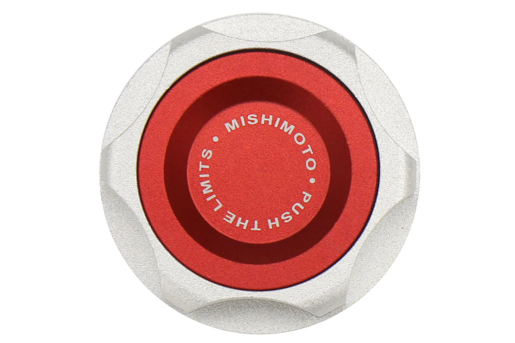 Mishimoto Oil Cap Red Most Subaru Models - MMOFC-SUB-RD - Subimods.com