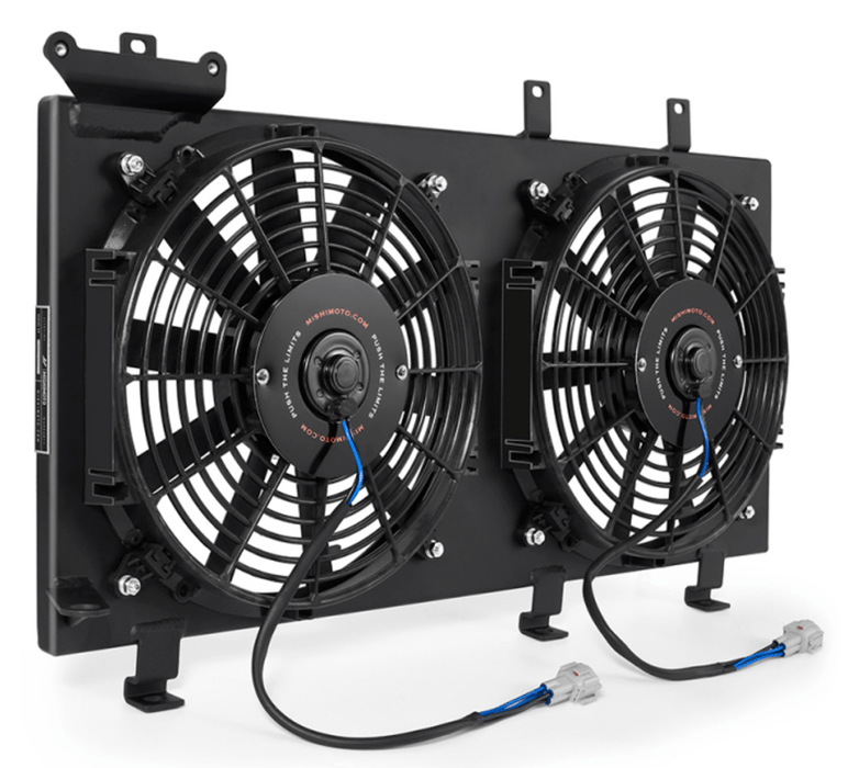 Mishimoto Plug and Play Aluminum Fan Shroud Kit Black 2002 - 2007 WRX / 2004 - 2007 STI - MMFS-WRX-01PBK - Subimods.com