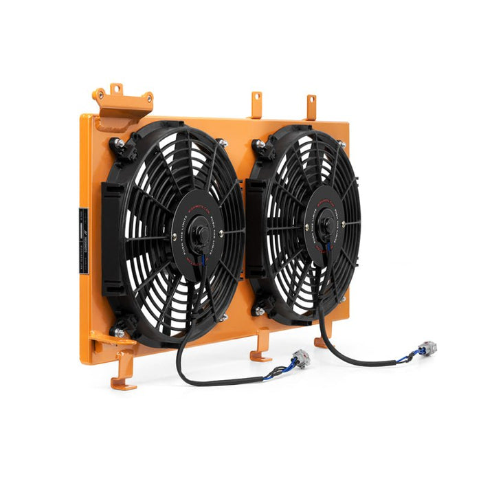 Mishimoto Plug and Play Aluminum Fan Shroud Kit Gold 2002 - 2007 WRX / 2004 - 2007 STI - MMFS-WRX-01PGD - Subimods.com