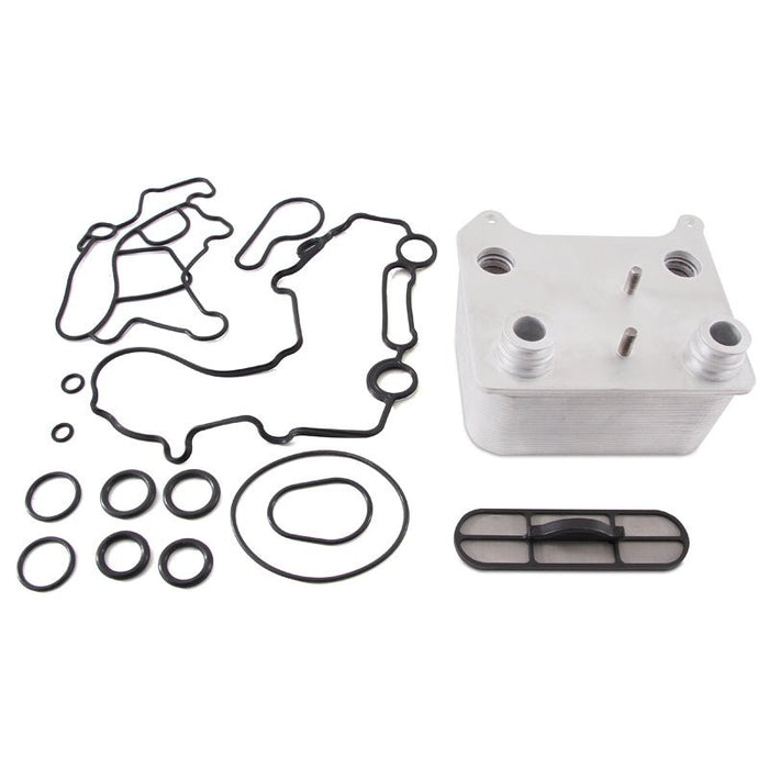 Mishimoto Replacement Oil Cooler Kit Most Ford 6.0L Powerstroke Models - MMOC-F2D-03 - Subimods.com
