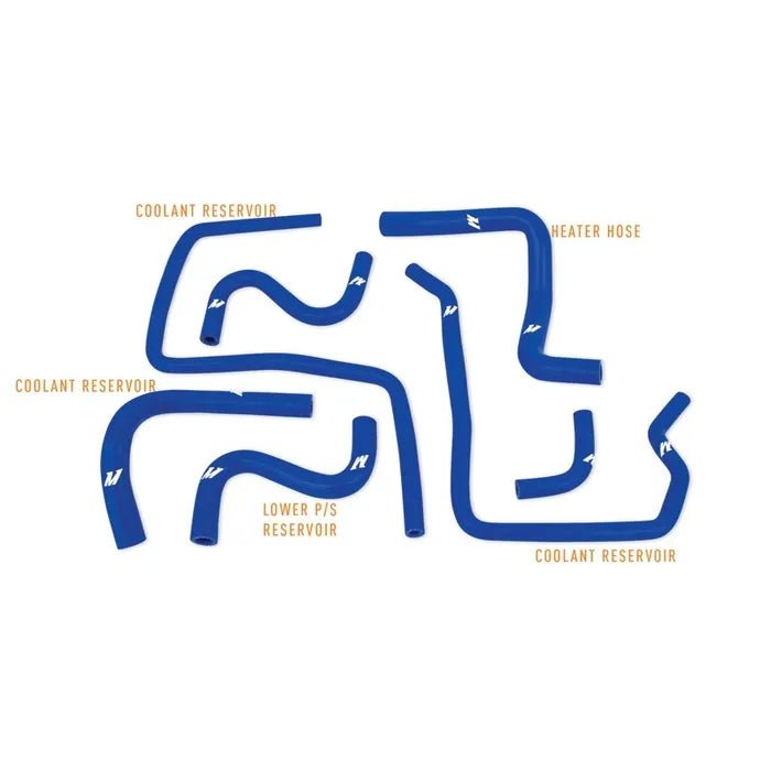 Mishimoto Silicone Ancillary Hoses Blue 2006 - 2007 WRX / 2004 - 2007 STI - MMHOSE-SUB-ANC4BL - Subimods.com