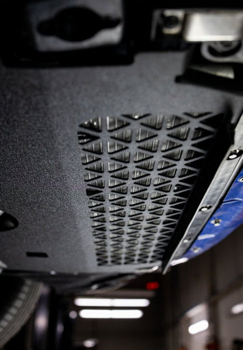 Mishimoto Skid Plate Engine 2021+ BMW G80 G82 G87 M2 M3 M4 - Wrinkle Black - MMSD-G80-21WBK - Subimods.com