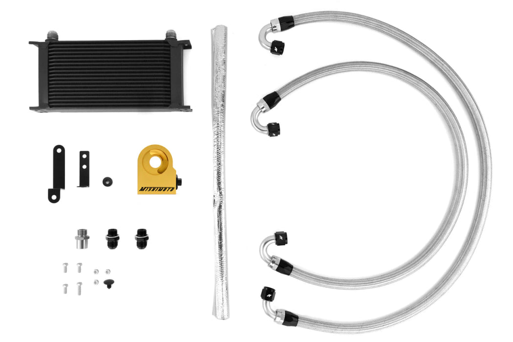 Mishimoto Thermostatic Oil Cooler Kit Black 2008 - 2014 STI - MMOC-STI-08TBK - Subimods.com