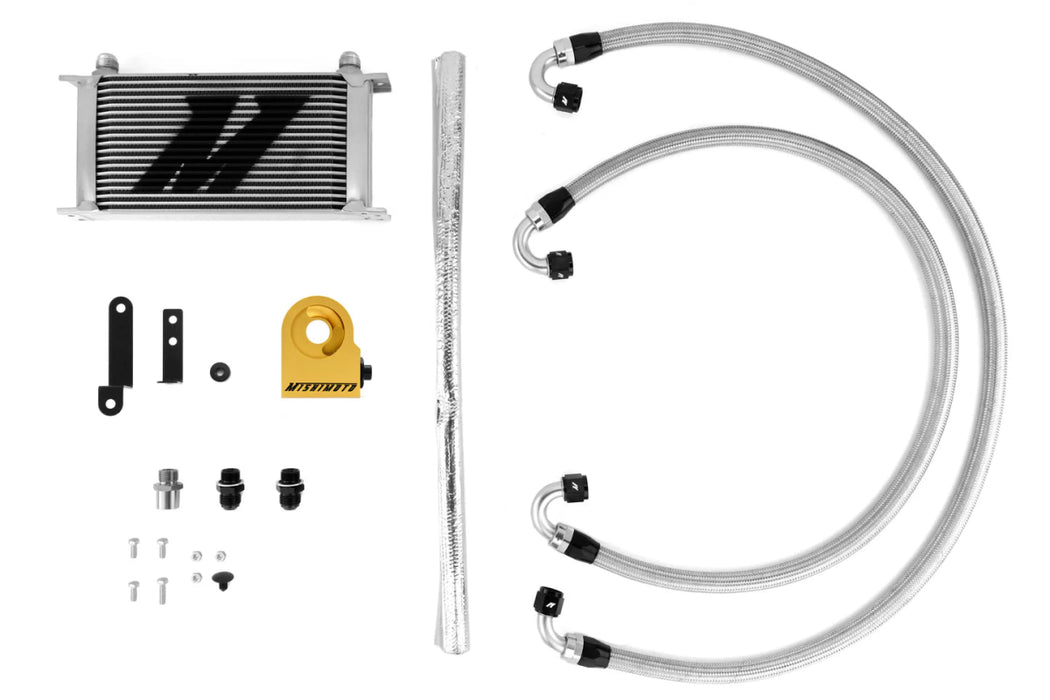 Mishimoto Thermostatic Oil Cooler Kit Silver 2008 - 2014 STI - MMOC-STI-08T - Subimods.com