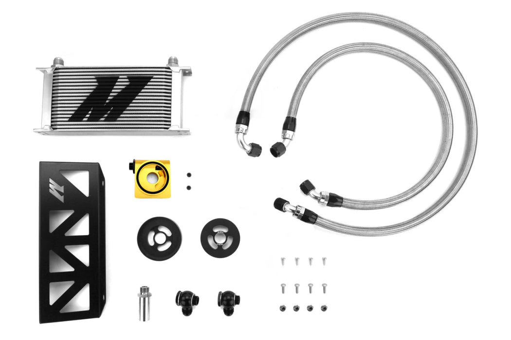Mishimoto Thermostatic Oil Cooler Kit Silver 2013 - 2021 BRZ / 2013 - 2016 FR - S / 2012 - 2020 GT86 - MMOC-BRZ-13T - Subimods.com