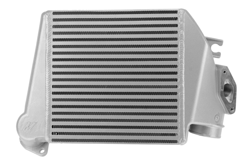 Mishimoto Top Mount Intercooler Silver w/ Blue Hose 2008 - 2014 WRX - MMTMIC-WRX-08SLBL - Subimods.com