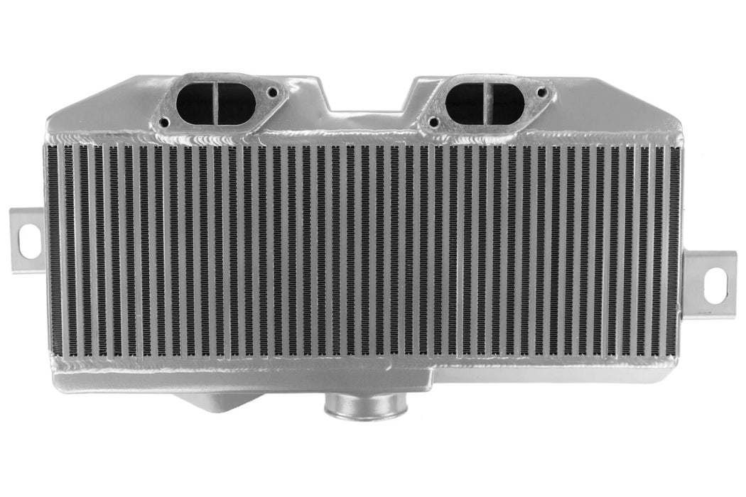Mishimoto Top Mount Intercooler Silver w/ Red Hoses 2008 - 2021 STI - MMTMIC-STI-08SLRD - Subimods.com
