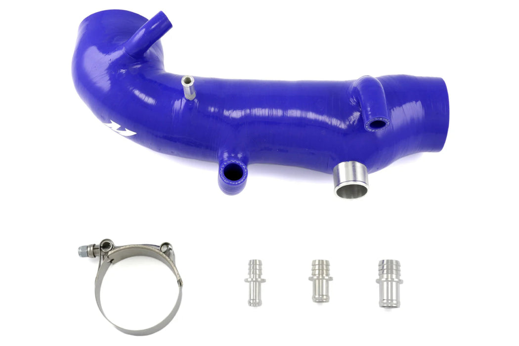 Mishimoto Turbo Inlet Hose Blue 2002 - 2007 WRX / 2004 - 2021 STI / 2004 - 2008 Forester XT - MMHOSE-SUB-IHBL - Subimods.com