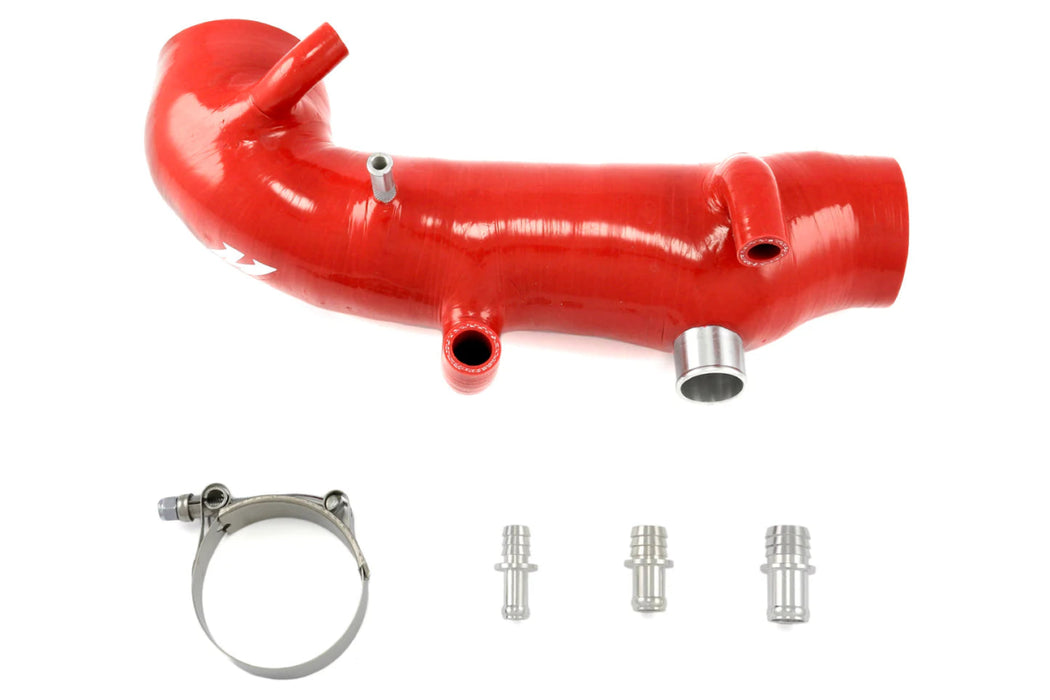Mishimoto Turbo Inlet Hose Red 2002 - 2007 WRX / 2004 - 2021 STI / 2004 - 2008 Forester XT - MMHOSE-SUB-IHRD - Subimods.com