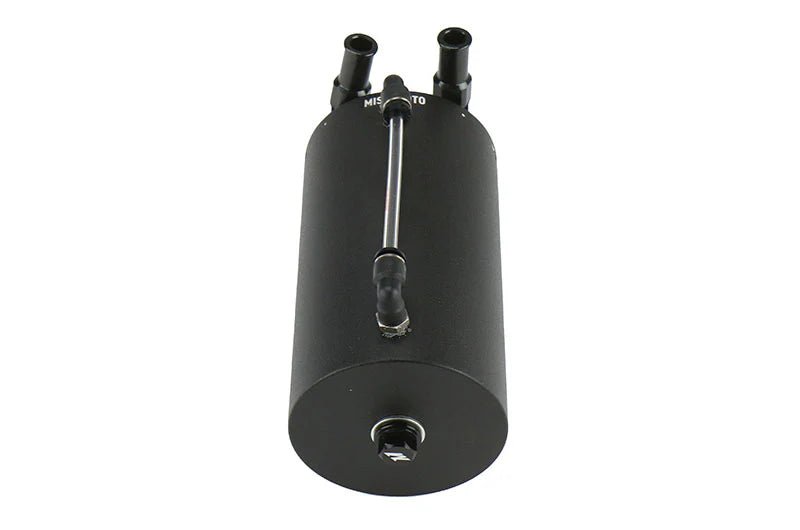 Mishimoto Universal Aluminum Oil Catch Can Large Black - MMOCC-LAWBK - Subimods.com