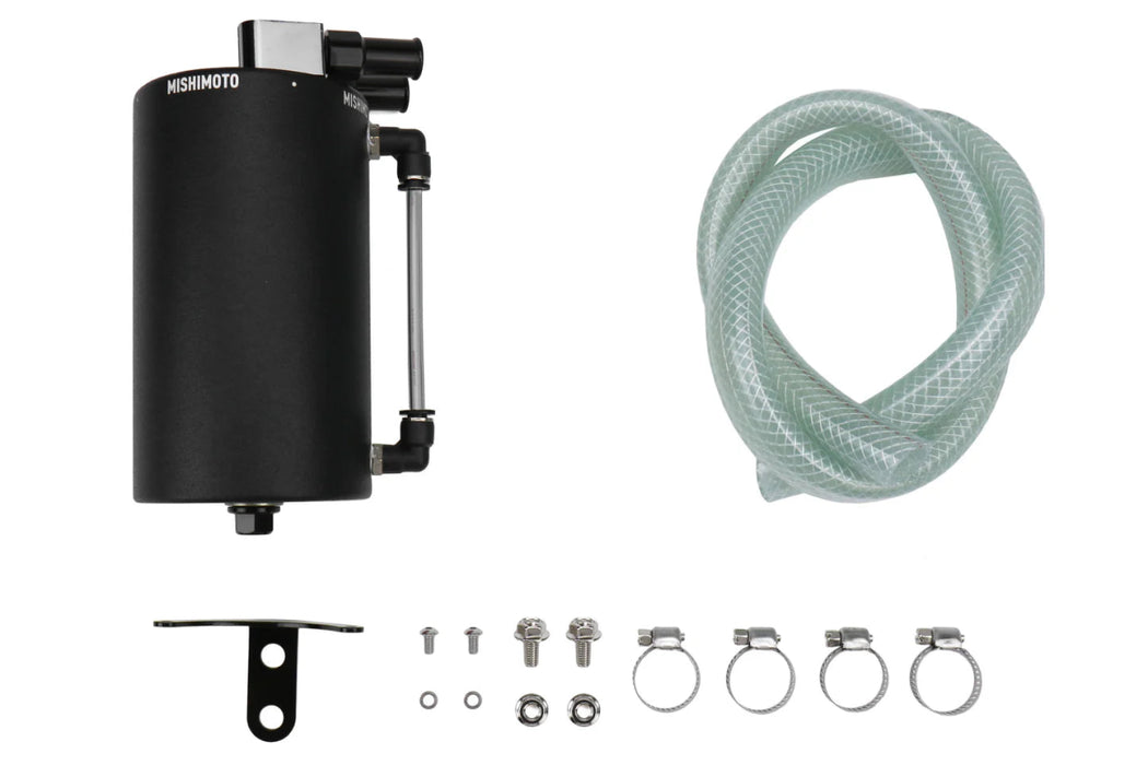 Mishimoto Universal Aluminum Oil Catch Can Large Black - MMOCC-LAWBK - Subimods.com