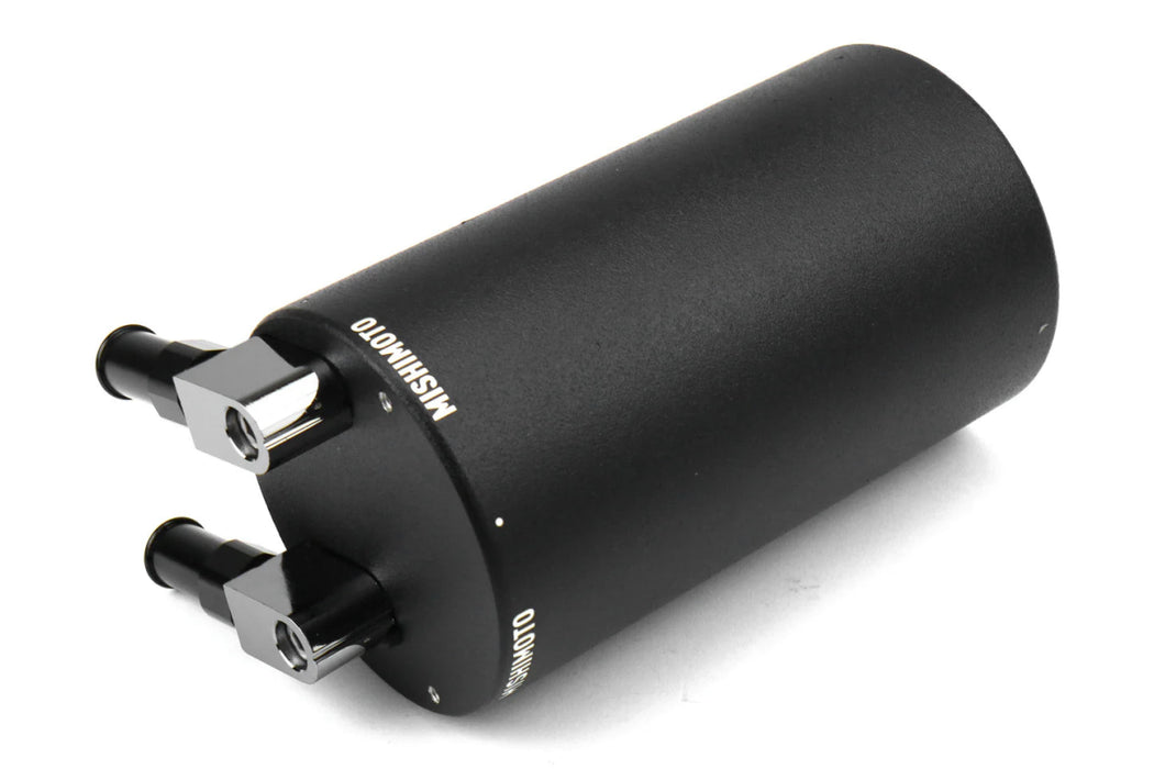 Mishimoto Universal Aluminum Oil Catch Can Large Black - MMOCC-LAWBK - Subimods.com
