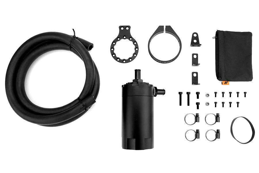Mishimoto Universal Baffled Oil Catch Can Black w/ Black Insert - MMBCC-UNI-BK - Subimods.com