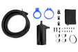 Mishimoto Universal Baffled Oil Catch Can Black w/ Blue Insert - MMBCC-UNI-BL - Subimods.com